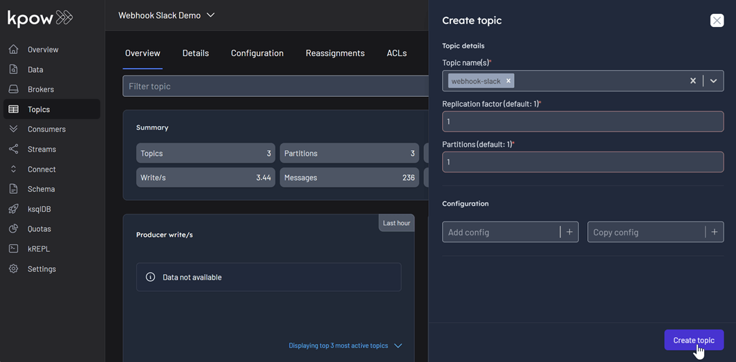Topic Create