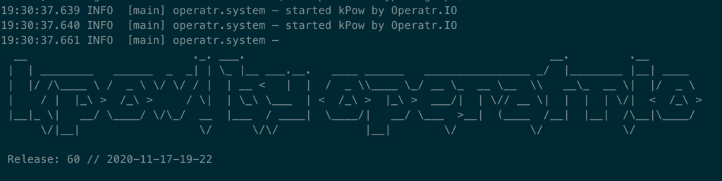 Kpow Logs Ascii Art