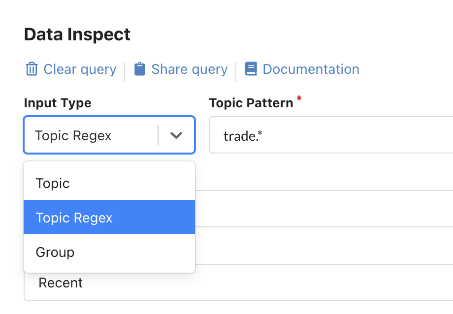 Kpow for Apache Kafka Topic Regex Search