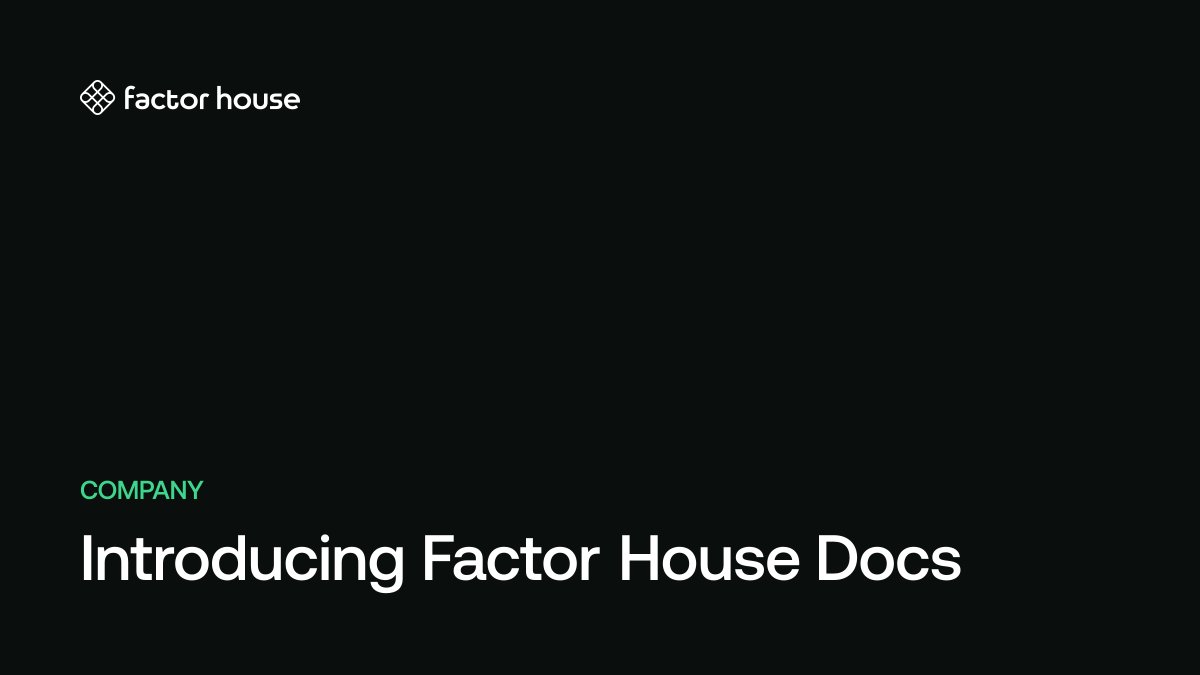 Introducing Factor House Docs | Factor House